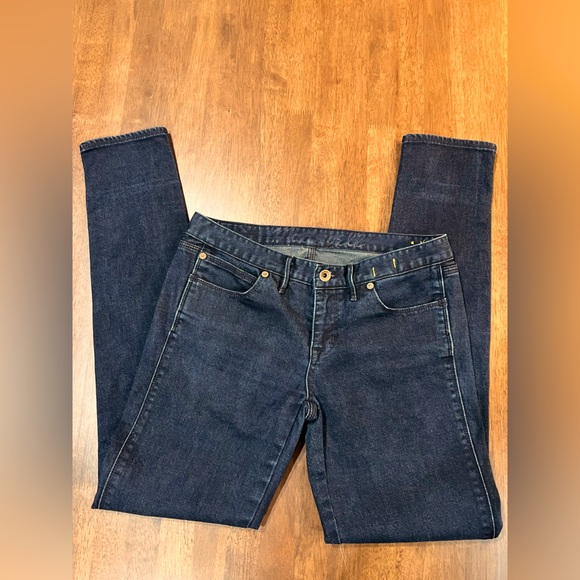 Madewell Skinny Low Dark Wash Jeans - Picture 2 of 10